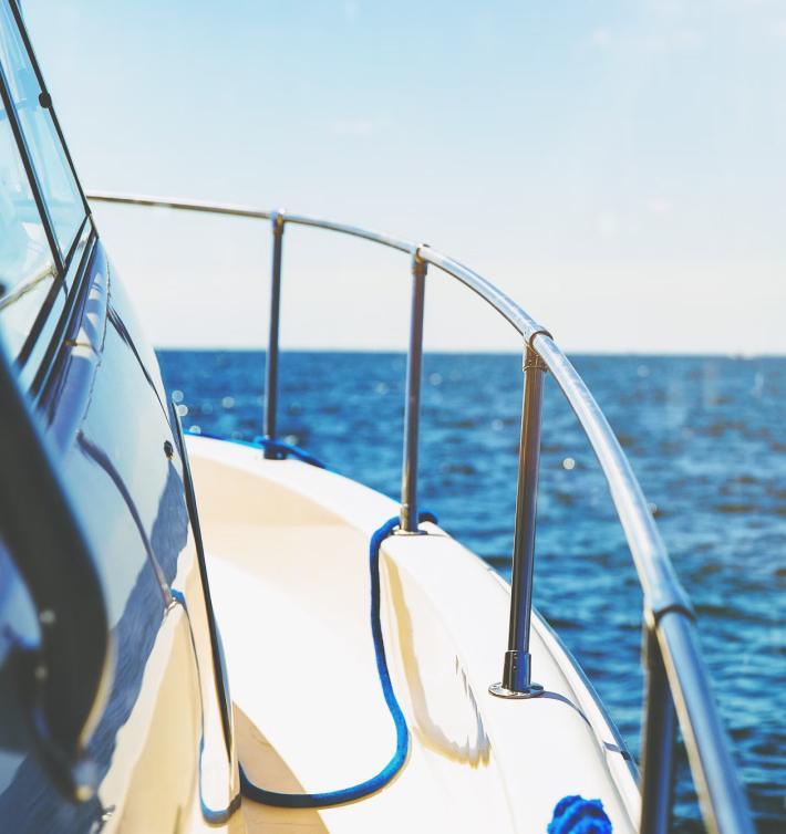 Luxury cruise vacation at sea