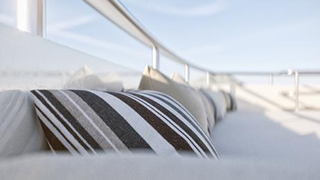 Luxury cruise vacation at sea