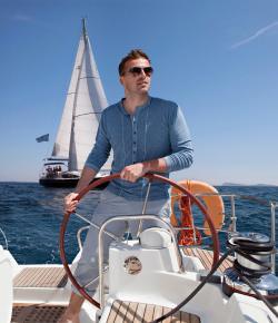 Luxury cruise vacation at sea