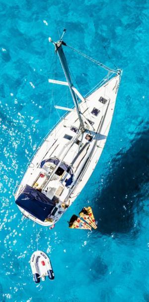 Luxury cruise vacation at sea