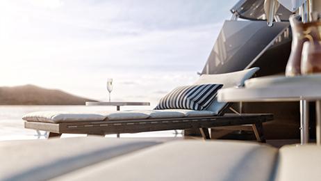 Luxury cruise vacation at sea