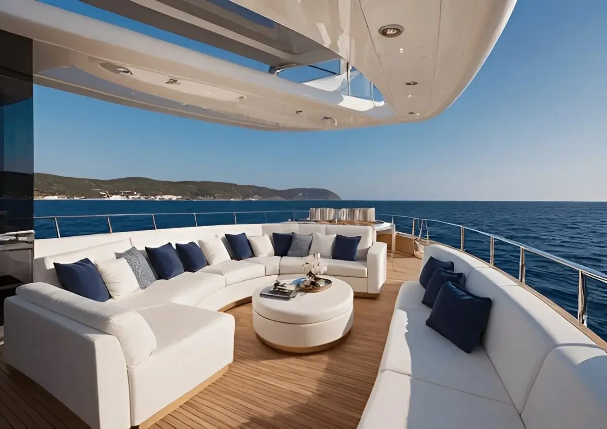 Luxury cruise vacation at sea
