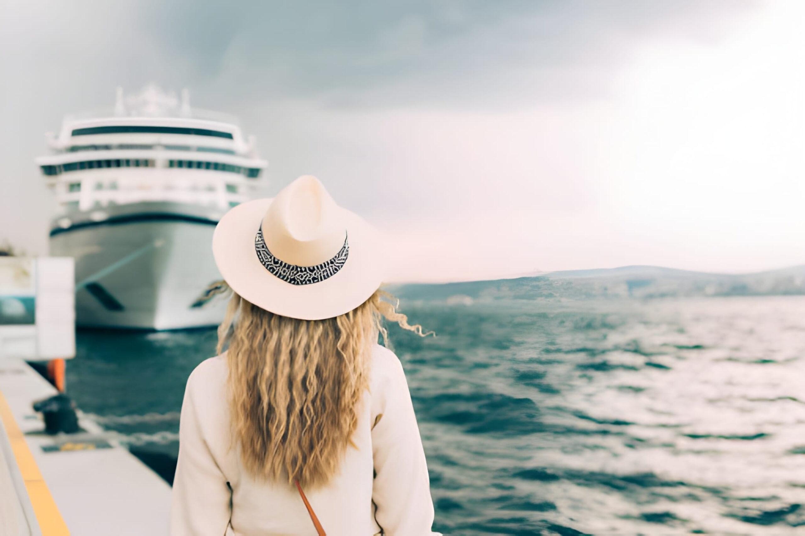Luxury cruise vacation at sea