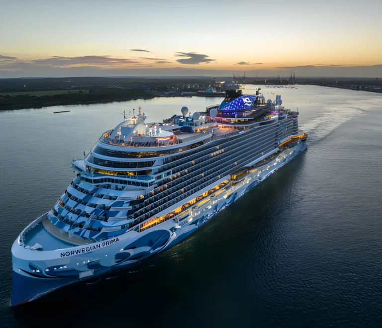 Luxury cruise vacation at sea